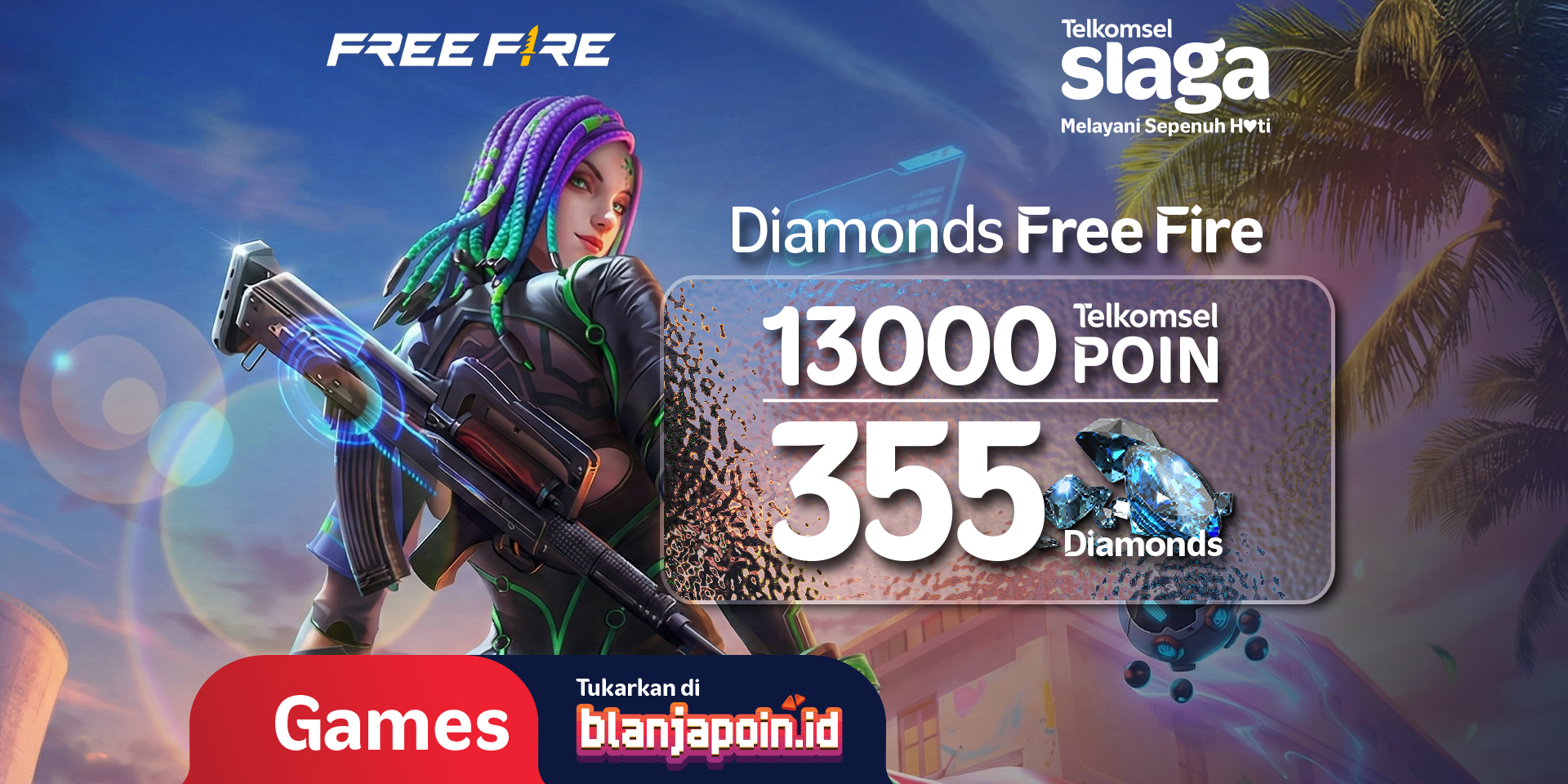 DIAMOND FREE FIRE 355