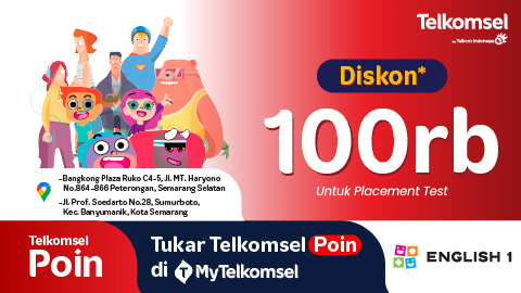 Diskon Rp100.000 Placement Test
