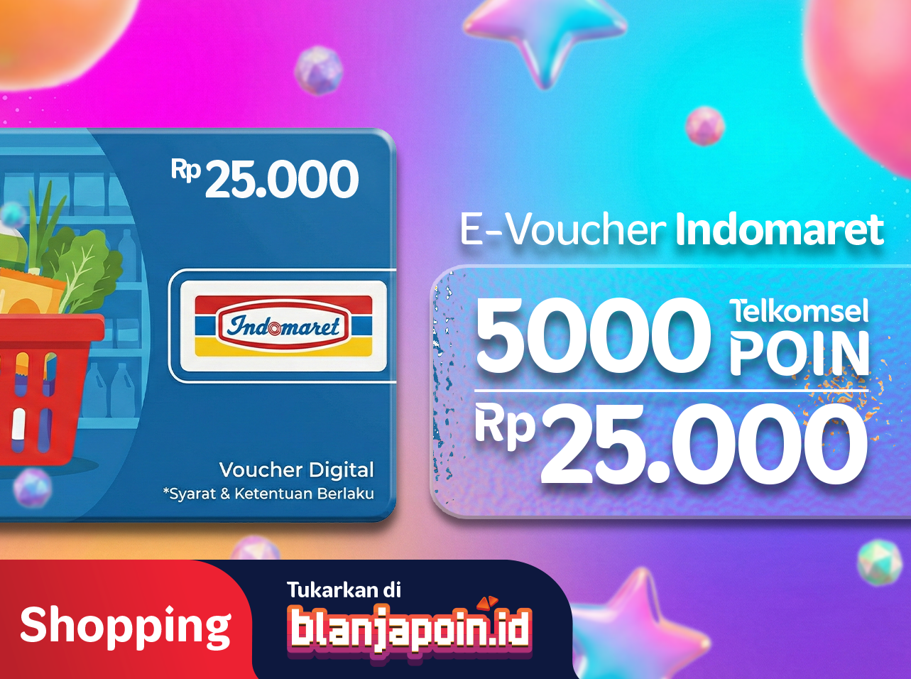 E-VOUCHER INDOMARET 25K